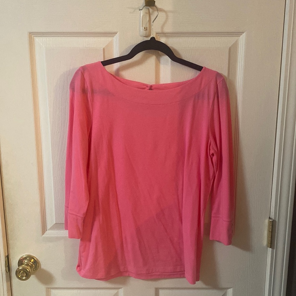Lilly Pulitzer 3/4 Sleeve Gold Buttons GUC